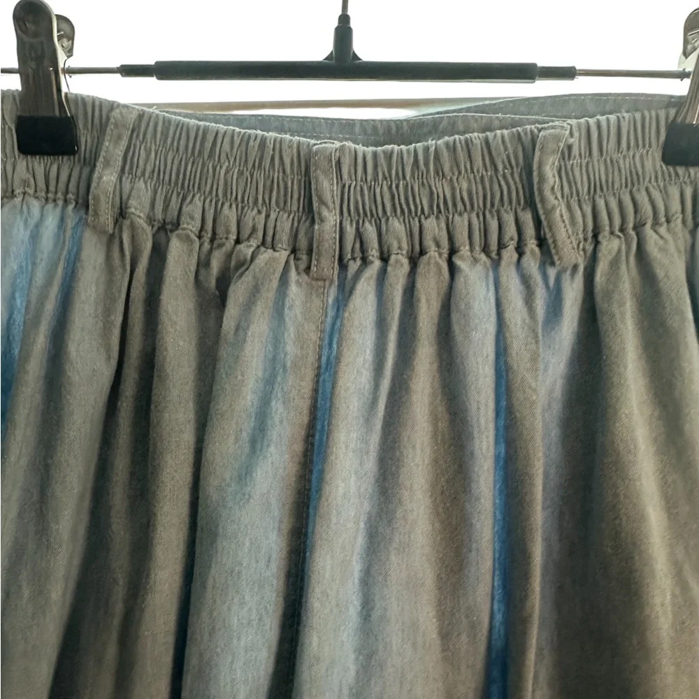 Jennifer Moore cotton Denim Skirt Buttons all the way down Small with pockets - Picture 4 of 11